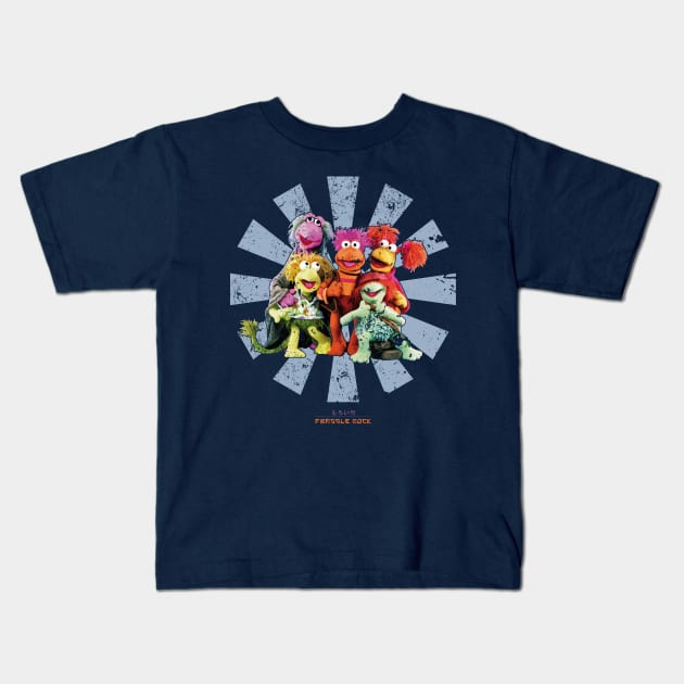 Fraggle Rock Retro Japanese Kids T-Shirt by Nova5